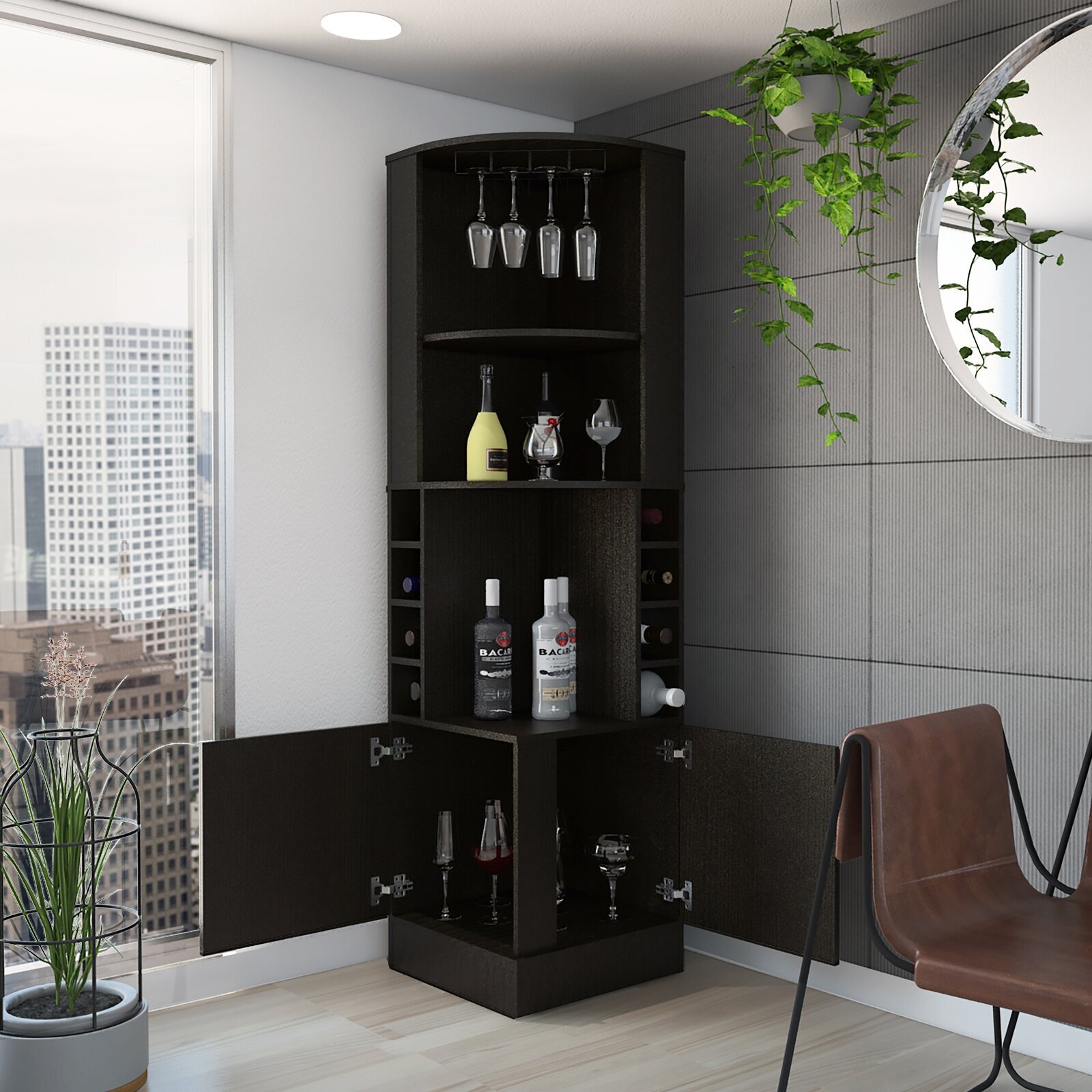 Modern Minimalist Bar Cabinet