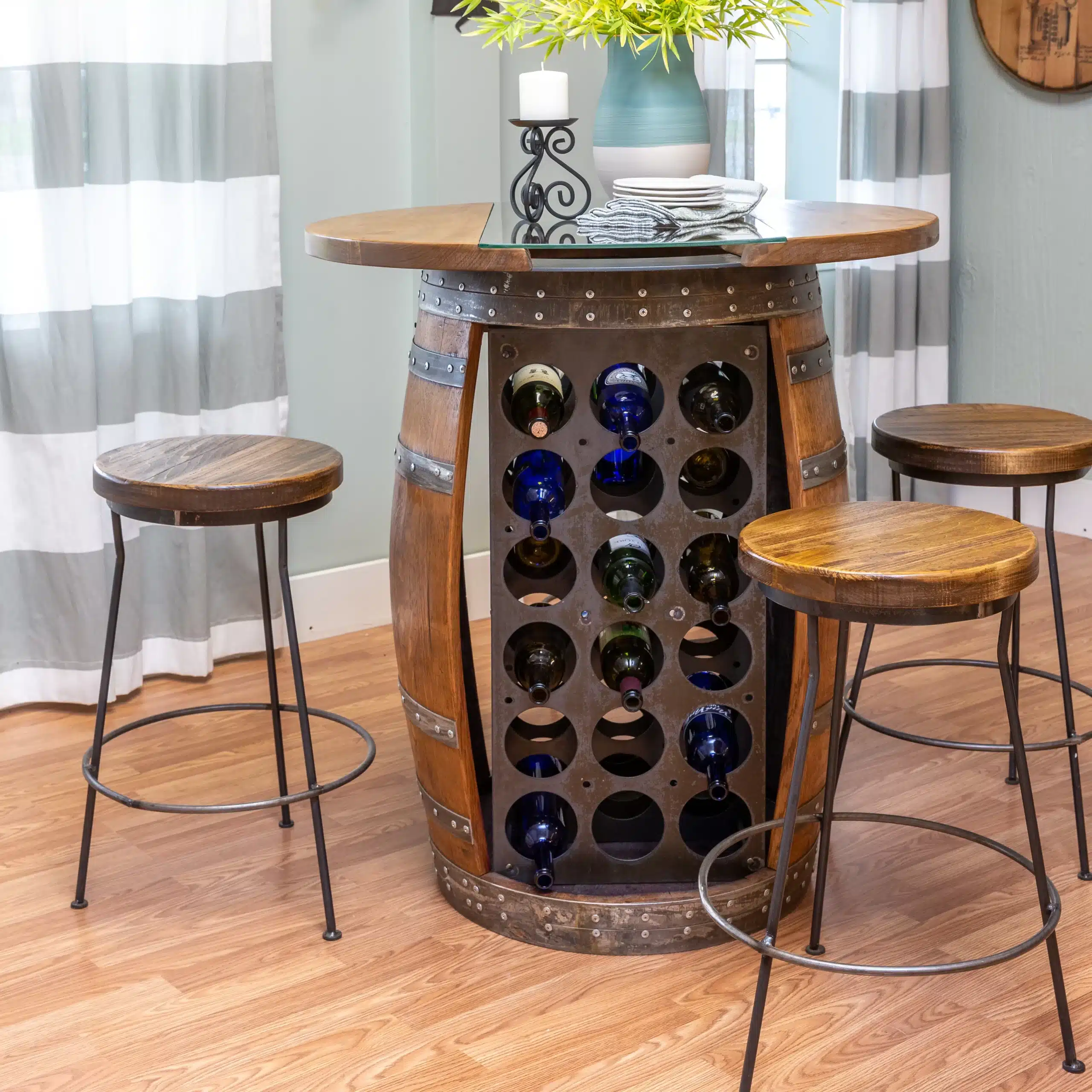Rustic Wine Barrel Bar Cabinet .jpg