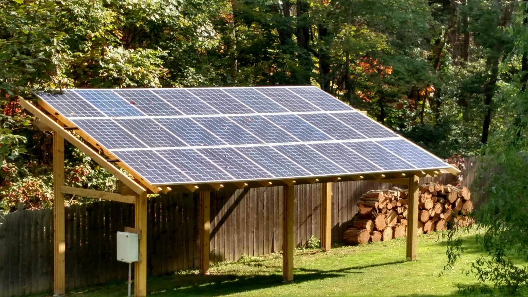 Solar Panel DIY Patio Cover.