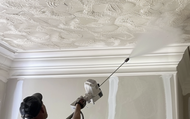 Can you texture a painted ceiling?