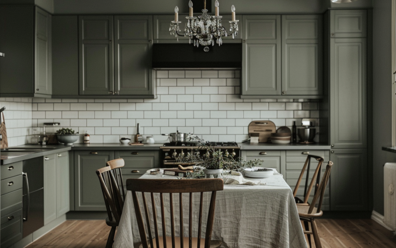 Which Sherwin Williams gray shade contains green undertones?