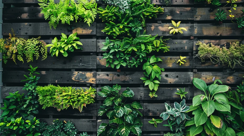 Living Wall Pallet Fence