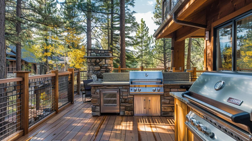 Position the Grill Away from Structures