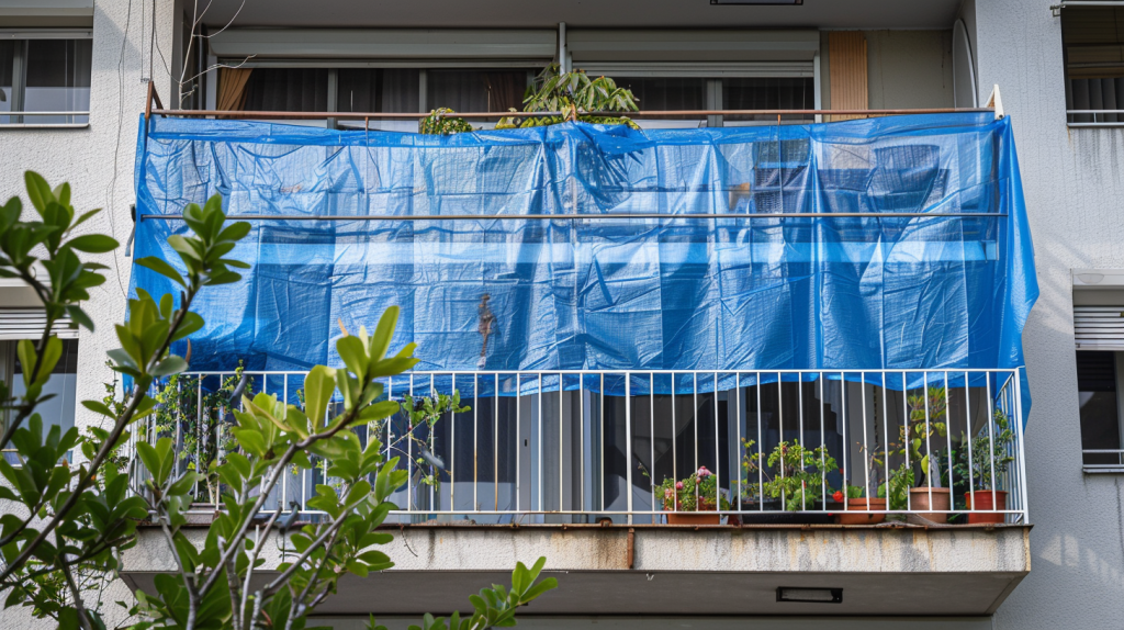 Preparing the Tarp