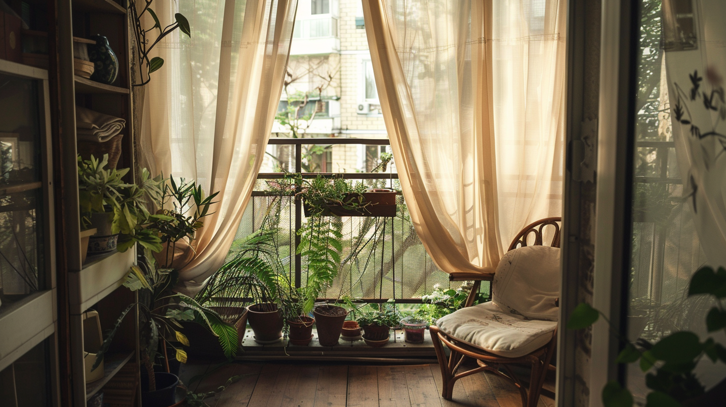 What Are Some Curtain Ideas for an Apartment Balcony? - Northern Feeling