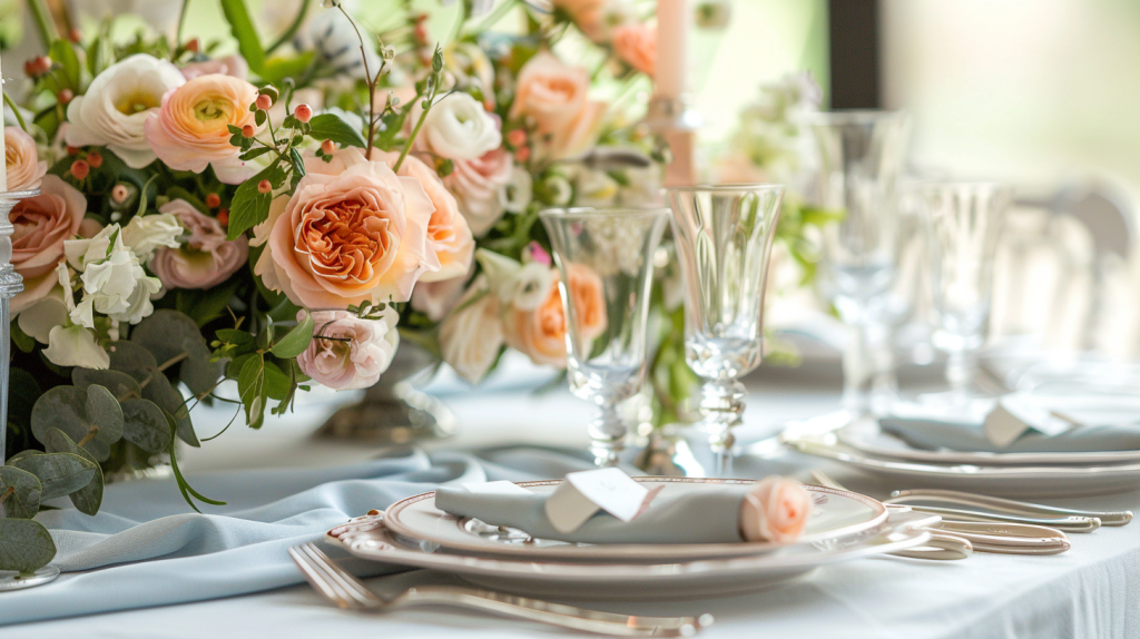 A Beautiful Backyard Breakfast Table Setting