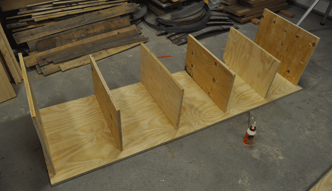 Assembling the Lower Bench and Cubbies