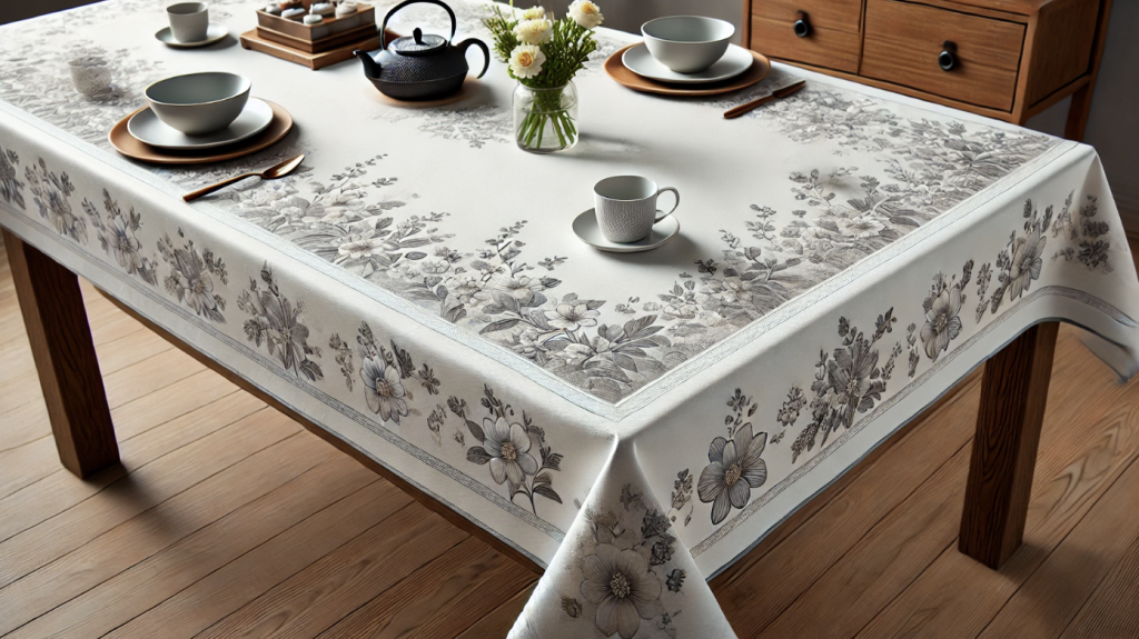 August Tablecloth in Tern Gray