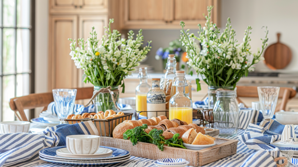 Beach Themed Breakfast Table Setting