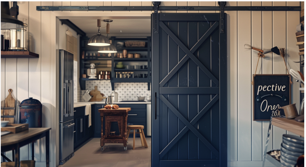 Blue Barn Doors