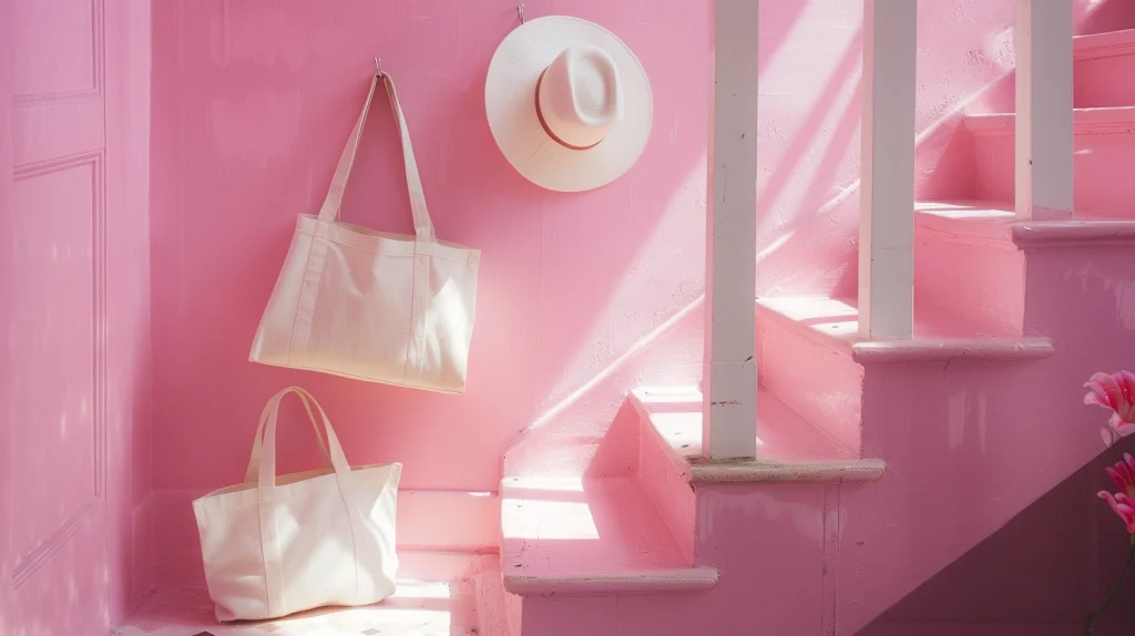 Bright Pink Stairs