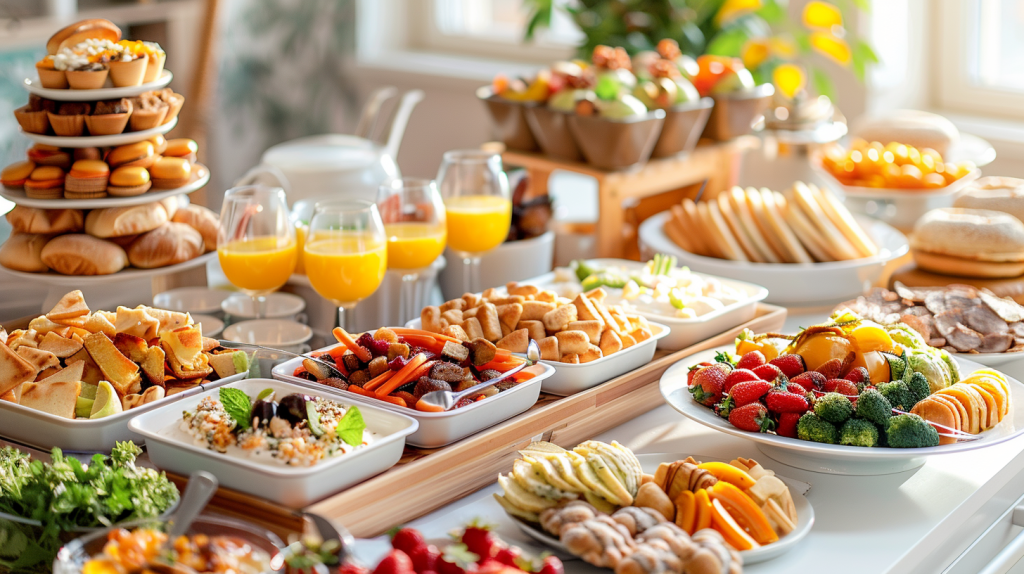 Buffet-Style Breakfast Setting