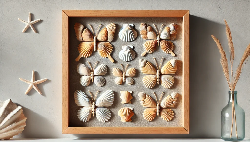 Butterfly Seashell Shadow Box