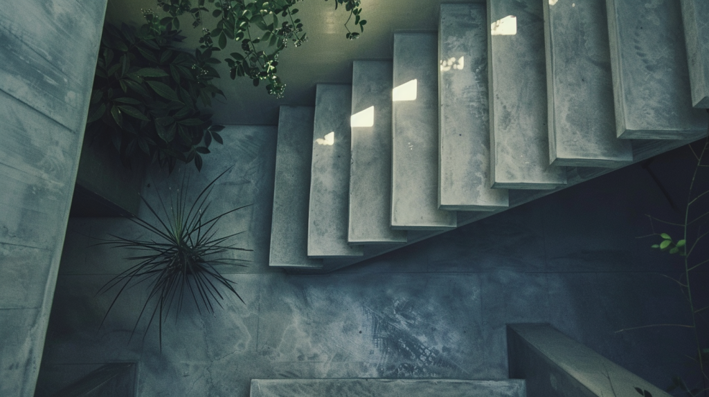 Cement Grey Staircase