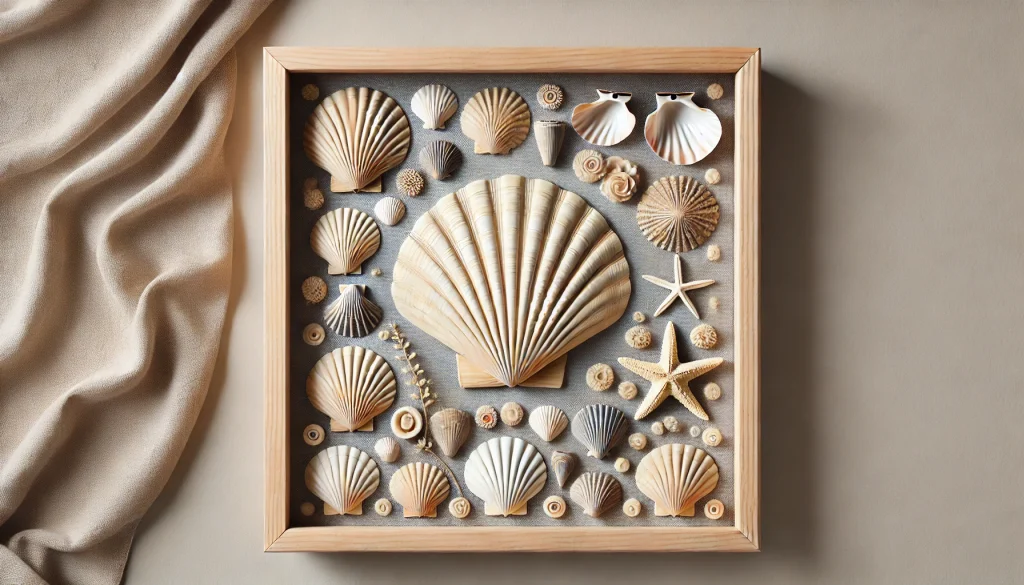 Clam, Augers, and Scallops Shadow Box