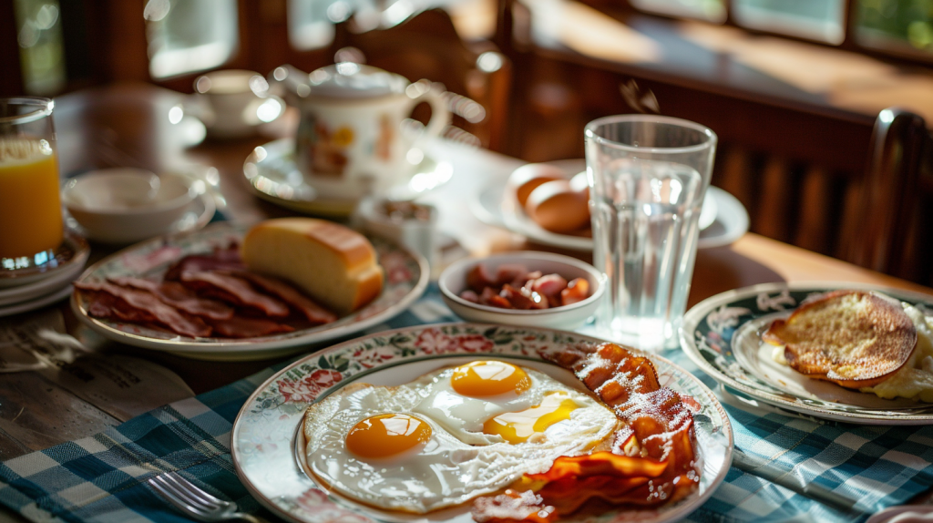 Classic American Breakfast Setting