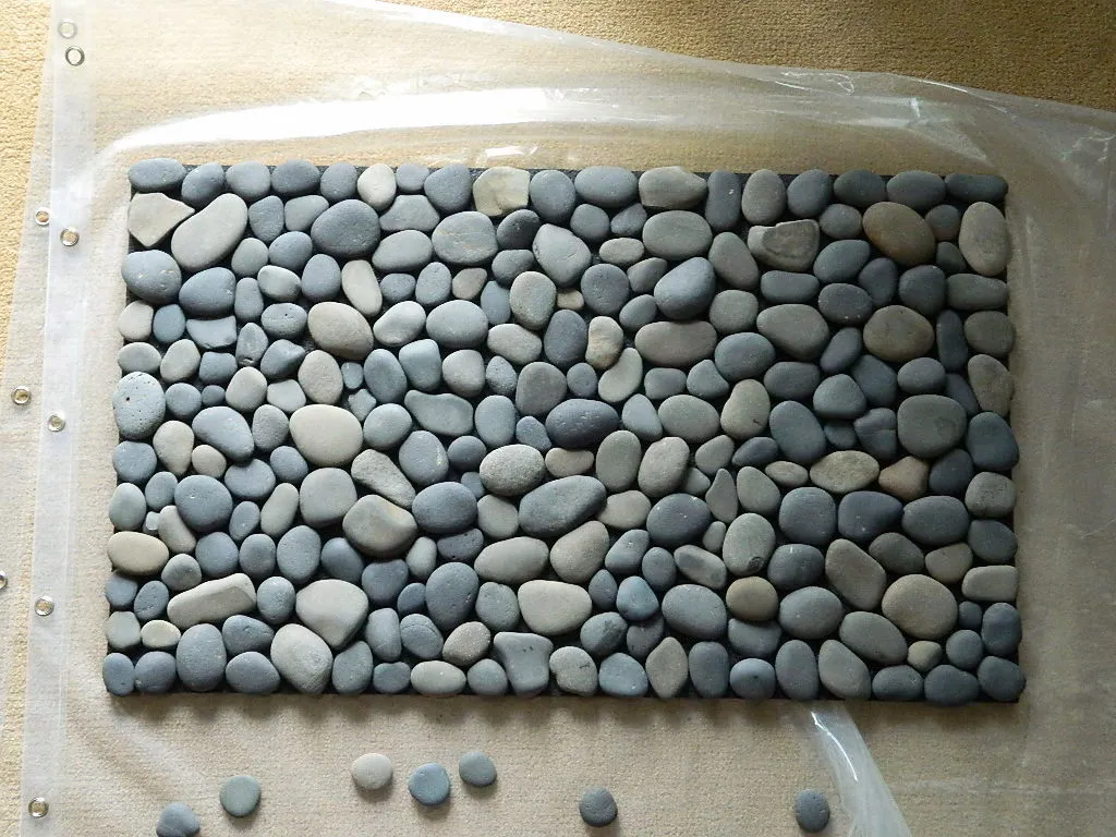 Create a Pebble Bath Mat