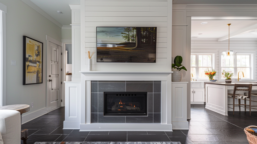 Double-Sided Fireplace