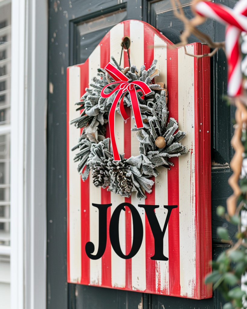 Hang a “Joyful” Christmas Sign