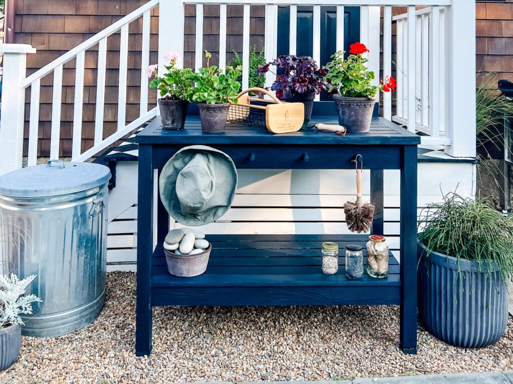 How to Make an Old Potting Bench Look New