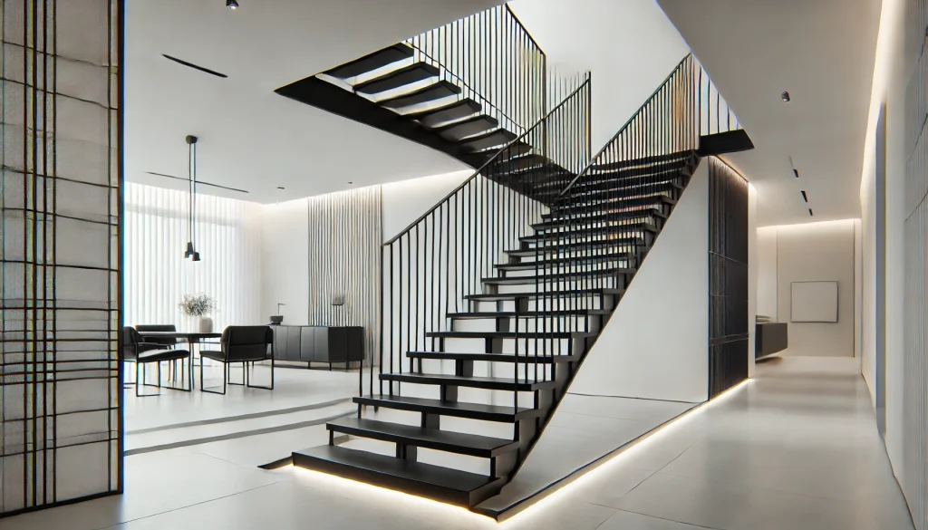 Minimal Black Staircase