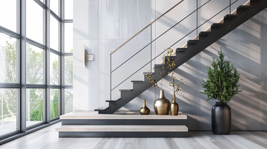 Moody Palette Modern Stair Railing