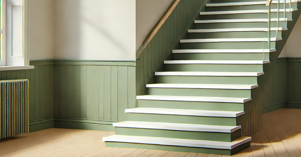 Olive Green Stair Risers