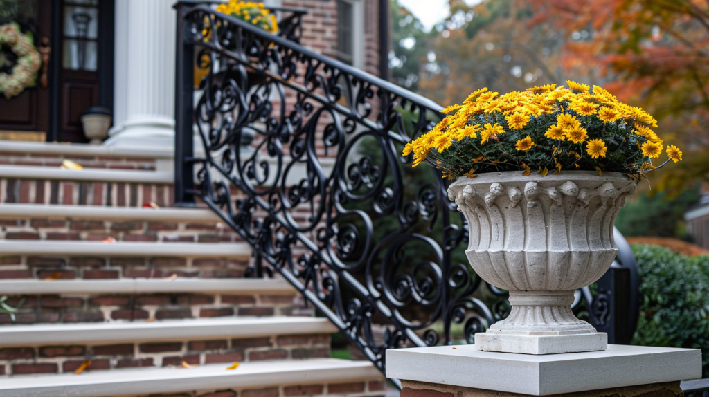 Ornate Wrought Iron Railings