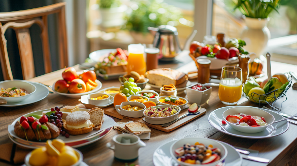 Restaurant Style Modern Breakfast Table Setting