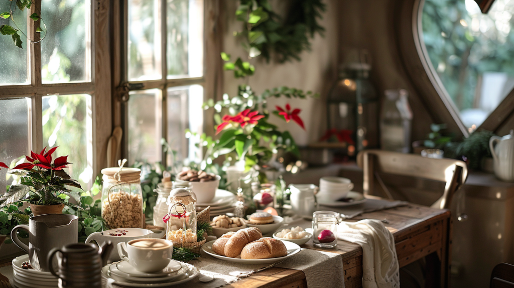 Rustic Breakfast Table Setting