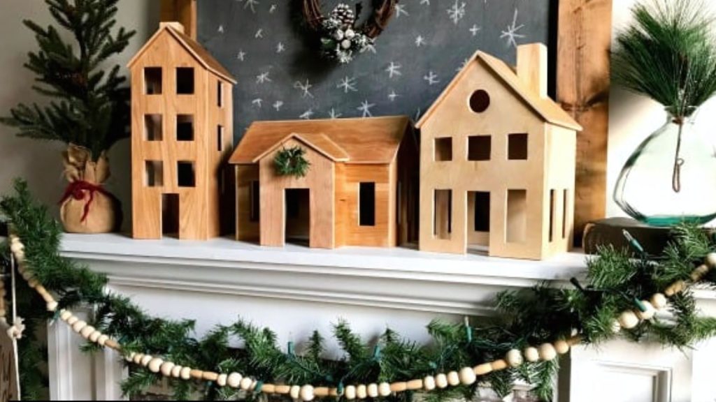 Scrap Wood Christmas Village