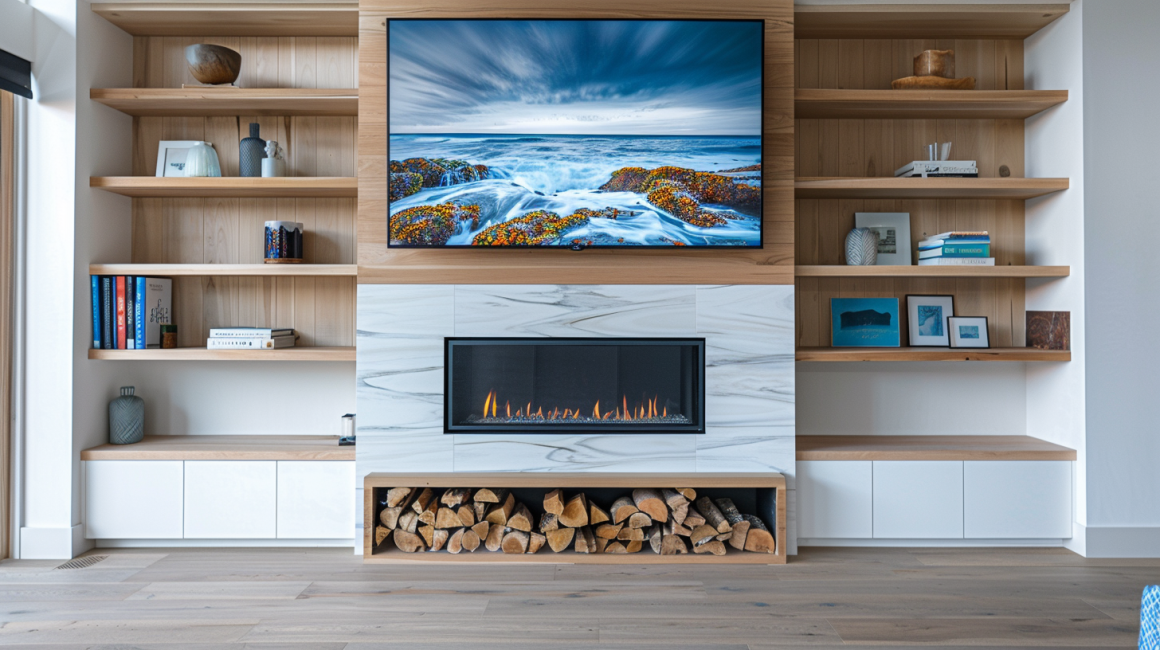 13 Creative Media Wall Ideas With Fireplace Northern Feeling