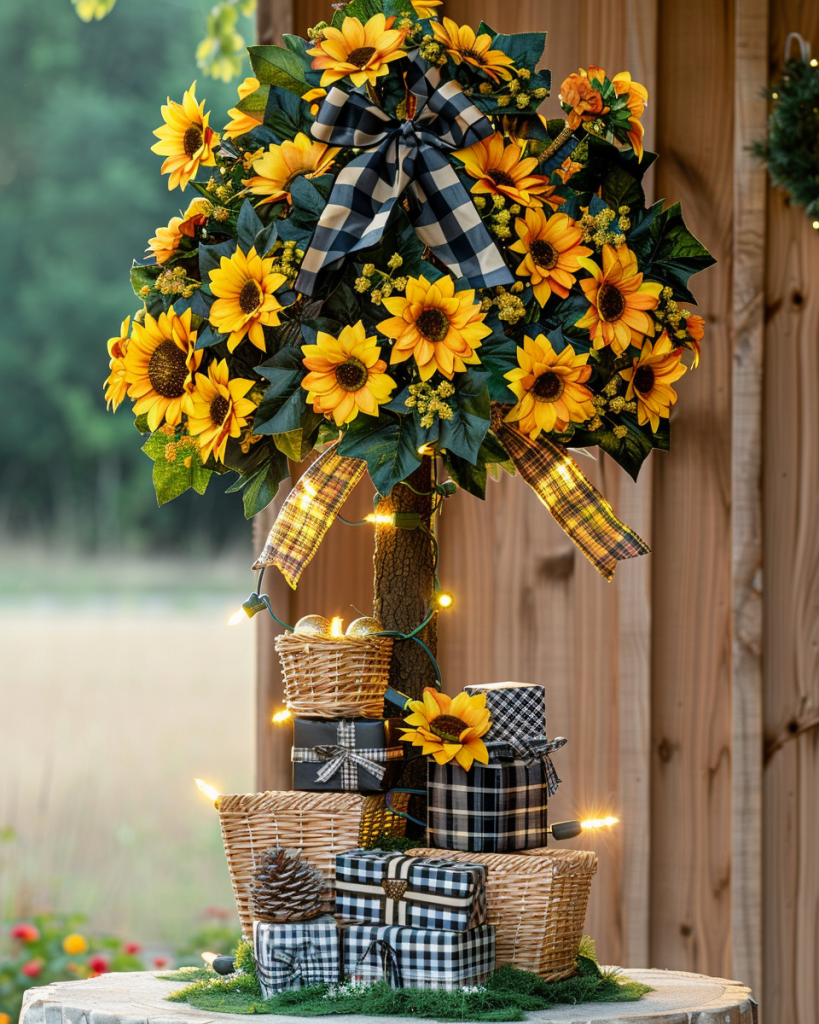 Sunflower Christmas Tree