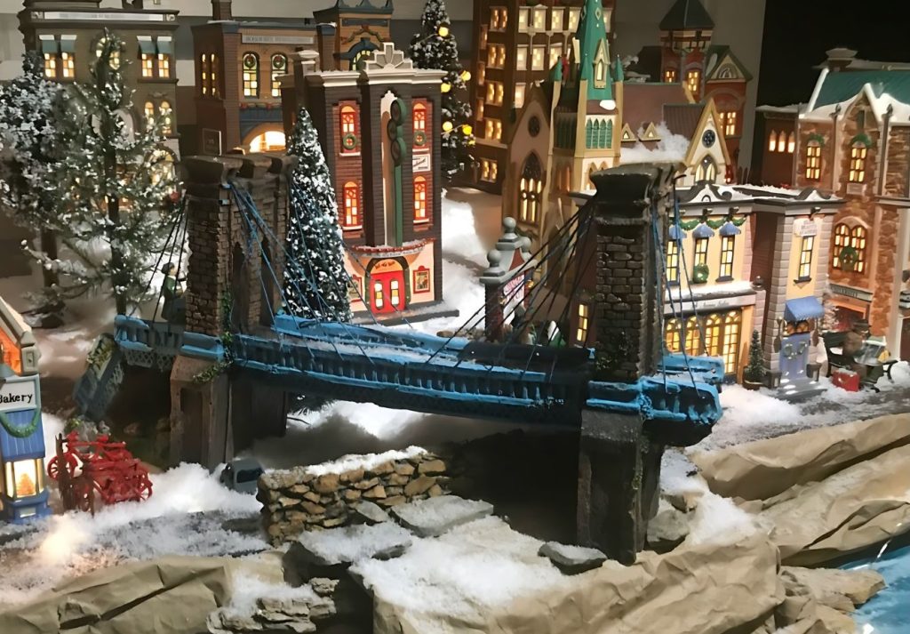 Tabletop Christmas Village Display