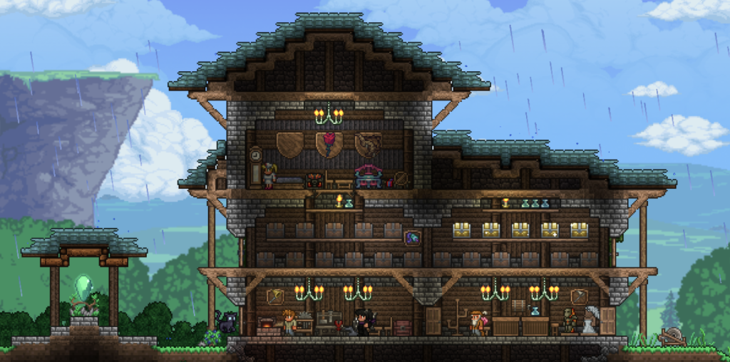 Tall Wooden Home