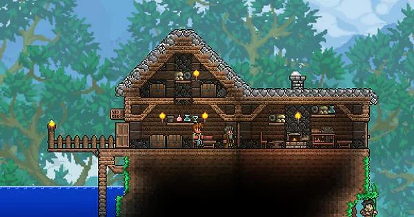 Terraria, a small starter home