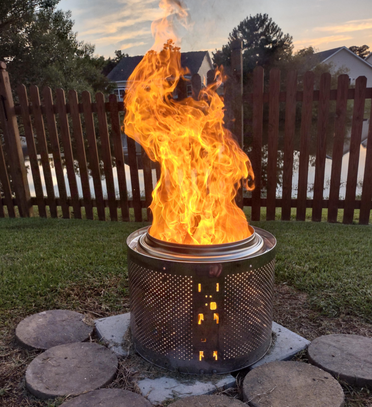 Washing Machine Drum for Fire Pit