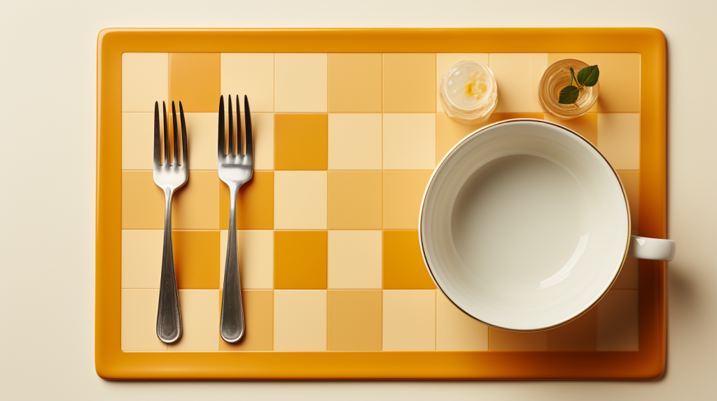 Yellow Rectangular Tile Placemats