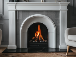 how to clean marble fireplace