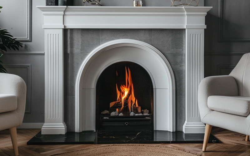 how to clean marble fireplace