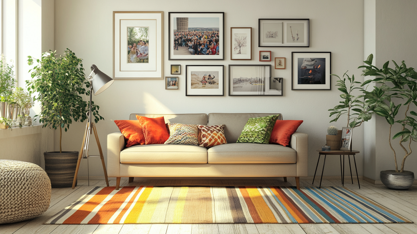 7 Creative Photo Display Ideas for Your Family Living Room - Northern ...