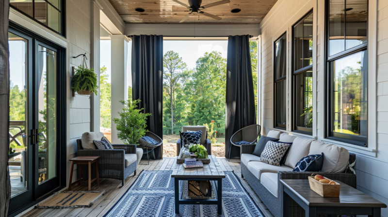 30 Stunning Porch Curtain Ideas for Every Style - Northern Feeling