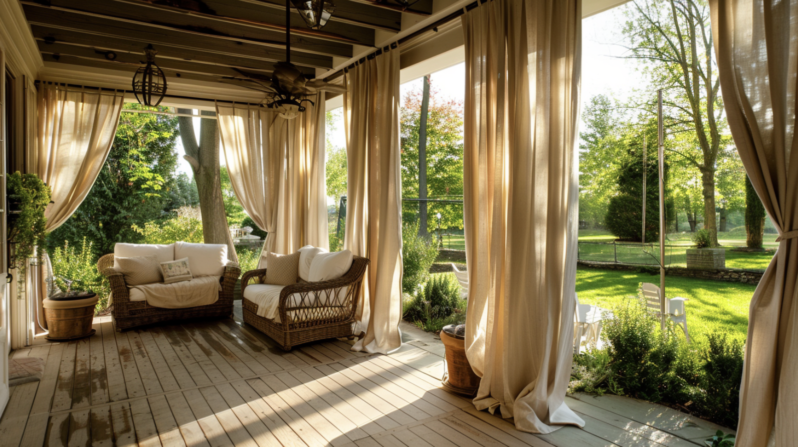 30 Stunning Porch Curtain Ideas for Every Style - Northern Feeling