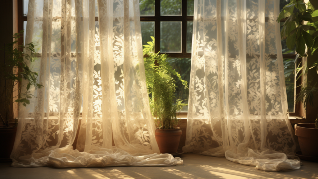 Chikankari Embroidered Curtains