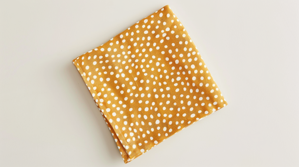 Coral Dot Batik Block Printed Cotton Dinner Napkins