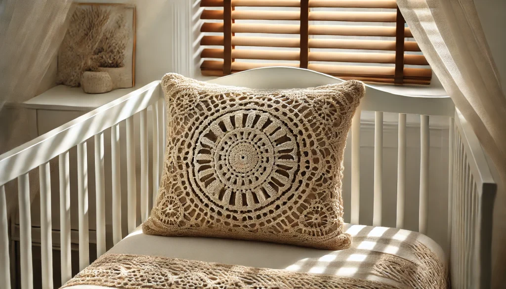 Crochet Lace Boho Euro Pillow Covers