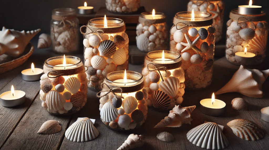 DIY Seashell Candles