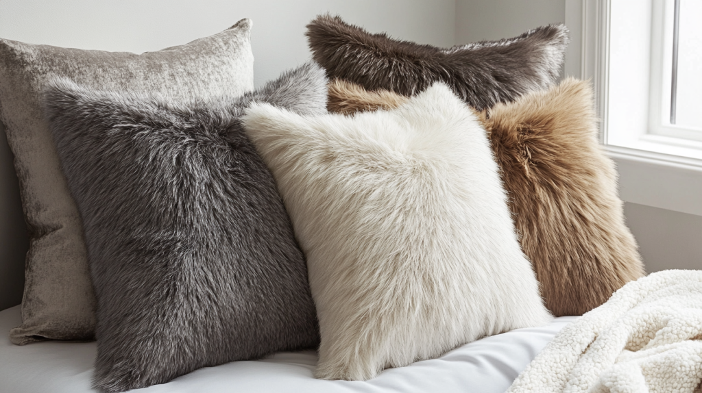 Faux Fur Euro Pillow Covers