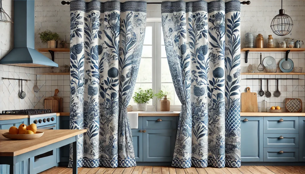 Floral Kitchen Curtain