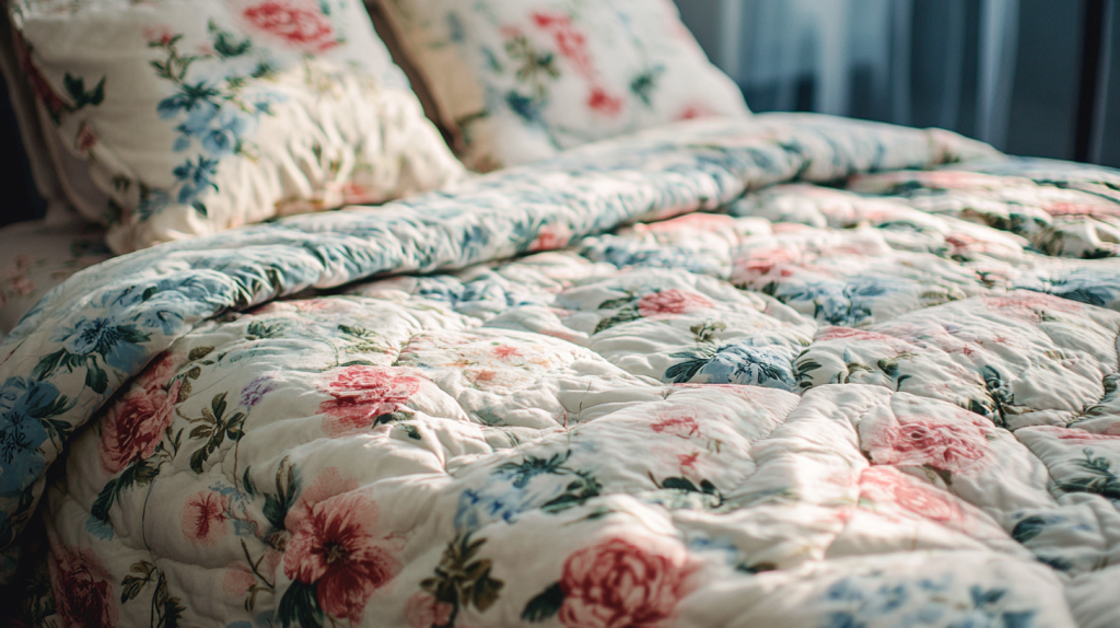 Floral Polyester Bedspread